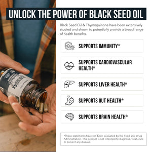 20% Thymoquinone Black Seed Extract Capsules - TQ-Advanced 4X®: Potent Thymoquinone Concentration Available - 60:1 Concentrate from Nigella Sativa - PrimeBioHealth - canada supplements