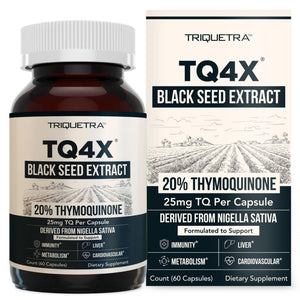 20% Thymoquinone Black Seed Extract Capsules - TQ-Advanced 4X®: Potent Thymoquinone Concentration Available - 60:1 Concentrate from Nigella Sativa - PrimeBioHealth - canada supplements