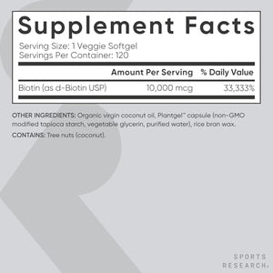 Sports Research® Collagen Peptides for Women & Men Hydrolyzed Type 1 & 3 Protein Supplement Easy Mixing Vital Nutrients Proteins and Vegan Biotin 10,000mcg Max Strength B7 120 Softgels (4 Month Supply Sports Research buy supplements Au