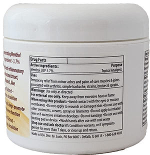 Luxis Arnica Pain Relief Cream - Soothing Arnica Combined with Powerful Menthol - Topical analgesic - 3 oz LuxisBuy Supplements Australia