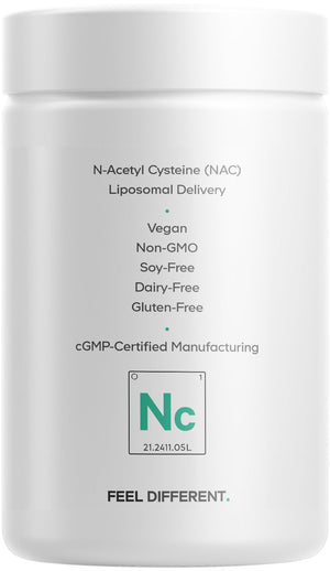 Codeage Liposomal NAC Supplement - N-Acetyl L-Cysteine Amino Acid - 2 Month Supply - Free-Form NAC - Phospholipid Complex - Vegan, Non-GMO, Gluten-Free, Dairy-Free - 120 Capsules CodeageBuy Supplements Australia