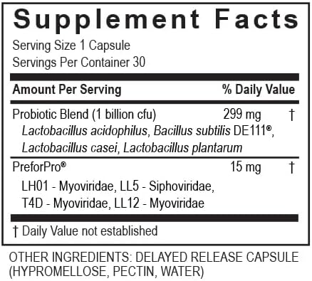 Transformation The Genesis of Good Health Enzyme Transbiotic Probiotic Supplement, Advanced Formula for Gut Flora Balance, GI Tract, Health Benefits, High Potency Prebiotic & Probiotic Blend, Non-GMO