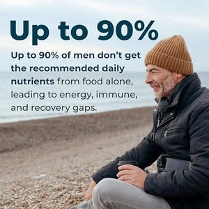 LifeSeasons Men's Multivitamin – High Potency with 21 Vitamins & Minerals, PureWay-C®, NAD+, Active B-Vitamins, TRAACS® Chelates, enXtra® for Energy, Probiotics & Mushrooms – 120 Veg Capsules LifeSeasons buy supplements Au