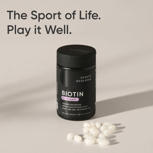 Sports Research® Biotin 10,000mcg with Organic Coconut Oil - Biotin (Vitamin B7) for Healthy Skin and Hair Support* - for Women and Men - Vegan, Non-GMO, Gluten & Soy-Free - 30 Veggie Softgels Sports Research buy supplements Au