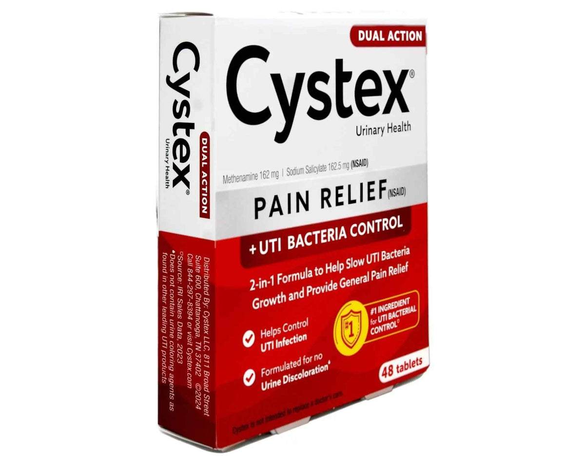 Cystex Plus Urinary Pain Relief Tablets 48 Tablets
