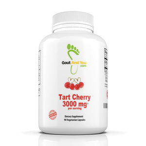 Supplement ProductGout and You Tart Cherry Extract | 3000 mg Per Serving | 90 Vegetarian Capsules | Gluten-Free - GlowUpCaUSA