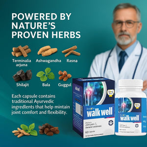 Royal Bee Walkwell Capsules β 60 Capsules β Supports Joint Pain & Inflammation Relief Β· Useful in Osteoarthritis Β· Promotes Flexibility & Mobility Β· Clinically Studied Herbal Ingredients GenericBuy Supplements Australia
