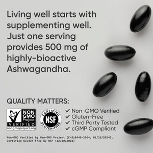 Sports Research® Ashwagandha Softgels with Coconut MCT Oil - Natural Ayurvedic Adaptogen Made with Shoden® Ashwa for Relaxation, Calm & Sleep Support - Gluten Free & Vegan Friendly - 120 Count Sports Research buy supplements Au