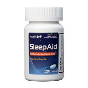 HealthA2Z® Nighttime Sleep-Aid, Doxylamine Succinate Tablets 25mg, 120 Counts (Pack of 1), Safe & Effective HealthA2Z buy supplements Au