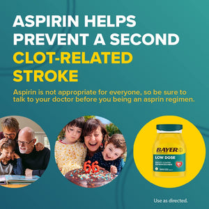 Bayer Aspirin Low Dose 81 mg, Enteric Coated Tablets, Doctor Recommended, Secondary Prevention of Cardiovascular Disease, 300 Safety Coated Tablets (Packaging may vary) Bayer buy supplements Au