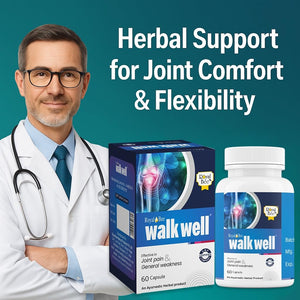 Royal Bee Walkwell Capsules β 60 Capsules β Supports Joint Pain & Inflammation Relief Β· Useful in Osteoarthritis Β· Promotes Flexibility & Mobility Β· Clinically Studied Herbal Ingredients GenericBuy Supplements Australia