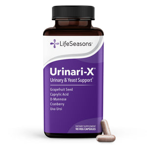 Supplement ProductUrinari-X - Urinary Tract Support - Fast Acting UTI Relief - Vitamin Supplement for Healthy Bladder Function & Immunity - D-Mannose, Cranberry, Caprylic Acid, Uva Ursi & Grapefruit - 90 Capsules - GlowUpCaUSA