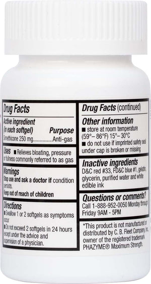 HealthA2Z® Gas Relief Simethicone 250mg, Fast Gas & Bloating Relief, Relieve Symptoms Naturally, 100 Softgels (Pack of 1) HealthA2Z buy supplements Au