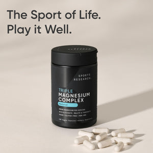 Sports Research® Chelated Triple Magnesium Complex with Glycinate, Taurinate & Malate (Chelamax®) for Enhanced Bioavailability* - 300 mg per Serving, Non-GMO, Certified Vegan, 120 Veggie Capsules Sports Research buy supplements Au