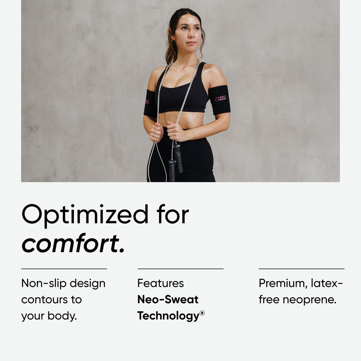 Sports Research Sweet Sweat® Arm Trimmers - Premium Sweat-Enhancing Arm Wraps for Women & Men - 3 Adjustable Sizes Sports Research buy supplements Au