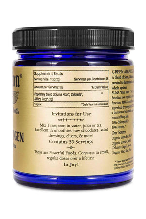 Green Adaptogen Superfood Powder | Organic Maca, Suma Root & Chlorella Blend | Plant Based Adaptogenic Herbal Supplement | Nutrient Rich Greens Powder for Smoothies & Daily Wellness | Non-GMO | 111g Sun PotionBuy Supplements Australia