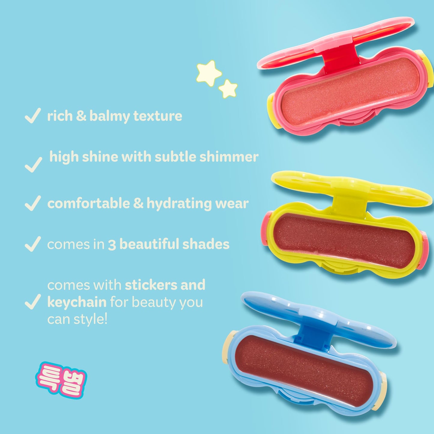 The Crème Shop Shimmer Pop Clip-On Lip Gloss | Korean Makeup, Cute Clip Accessory, Hydrating, Non-Sticky, Shea Butter, Hyaluronic Acid, Vitamine E- Nude Orbit The Crème ShopBuy Supplements Australia