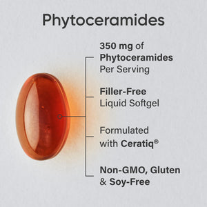 Sports Research® Phytoceramides 350mg per softgel - Plant Derived Ceramides for Healthy Skin and Hydration - Non GMO with No Fillers or Synthetic Vitamins - 30 Liquid softgels Sports Research buy supplements Au