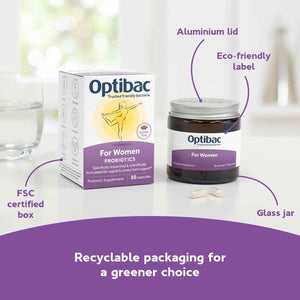 Optibac Probiotics for Women - Vegan Probiotic to Support Vagina Flora and Urinary Tract Health - 14 Capsules