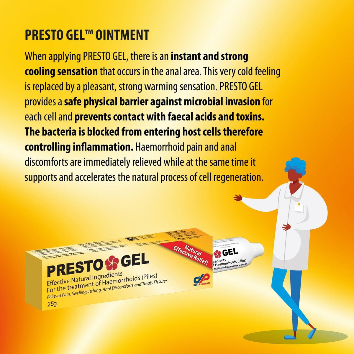 DR. SCHAVIT Presto Gel for Internal and External Hemorrhoids (Piles). A Natural Hemorrhoid Treatment Hemorrhoid Cream. Immediate Relief 25gr DR. SCHAVITBuy Supplements Australia