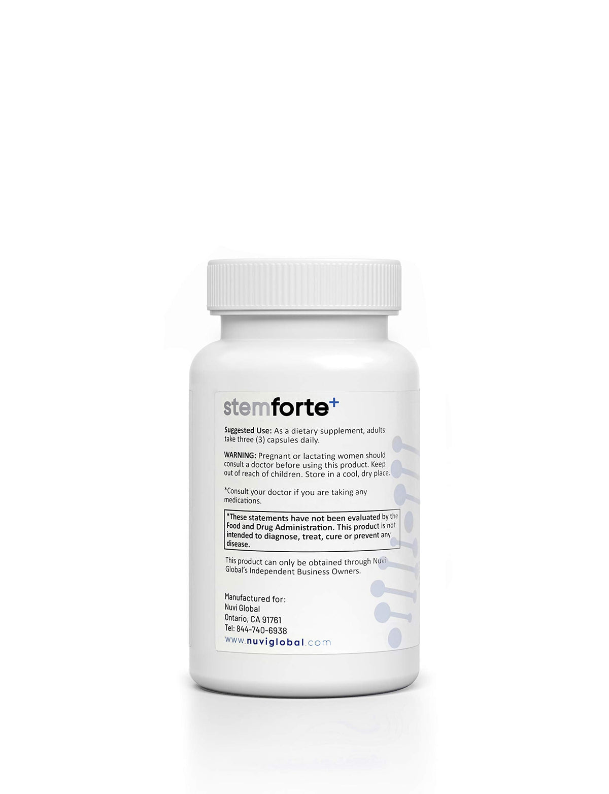 NuVi Global Stemforte Plus Stem Cell and Telomere Supplements – Cell Regeneration, Cell Growth & Telomere Support for Healthy Aging & Cellular Health – 90 Capsules for Men & Women NuVi Global buy supplements Au