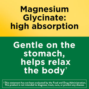 Nature Made Magnesium Glycinate 200 mg per serving, Magnesium Supplement for Muscle, Heart, Nerve and Bone Support, 180 Magnesium Bisglycinate Capsules, 90 Day Supply Nature MadeBuy Supplements Australia