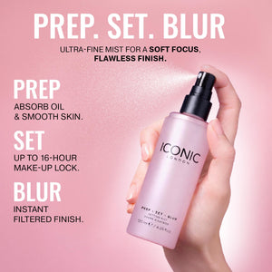 ICONIC LONDON Prep Set Blur Setting Spray | Makeup Fixing Spray, Blurs Imperfections and Gives Skin a Radiant Glow, Vegan Makeup, 30 mL / 1 Fl Oz. ICONIC LONDON buy supplements Au