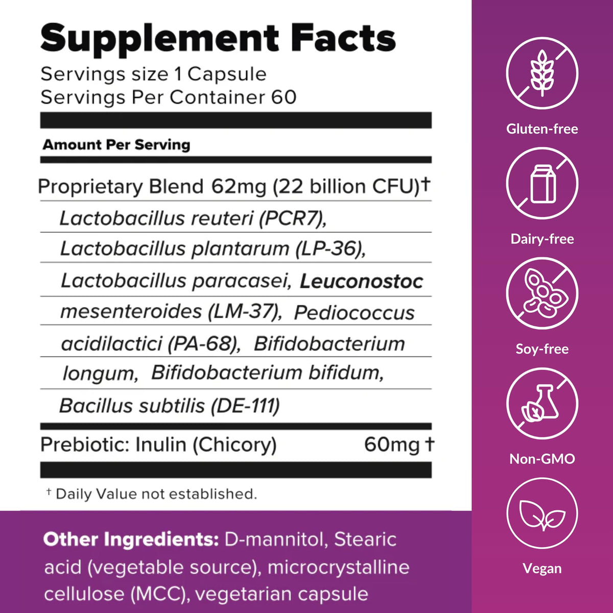 BiotiQuest Sugar Shift Probiotic | Helps Decrease Sugar & Carb Cravings and Supports Digestive Balance | 22 Billion CFU | Non-GMO, Gluten-Free, & Vegan | 60 Servings BiotiQuestBuy Supplements Australia