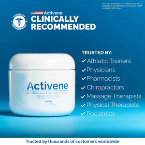 Activene Pain Relief Cream - Anti Inflammatory formulation with Powerful Arnica, Menthol & MSM for Joints, Tendons & Muscles. Chosen by Sufferers of Arthritis, Knee, Shoulder, Neck, Back & Other Pains