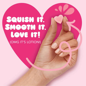 Jergens Cherry Almond Lotion Bursts, Squishy Heart-Shaped Moisturizer Bursts, Lotion Gifts for Teens, 38 Ct