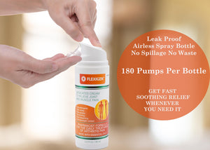 FLEXIGEN, Frankincense Pain Relief Cream Lotion– 3.2 oz Spray Pump – Natural Rub for Arthritis, Menthol Therapy Joint & Muscle Pain – Cooling Formula, Pleasant Scent – Topical OTC FLEXIGENBuy Supplements Australia