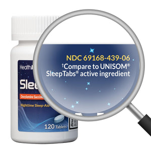 HealthA2Z® Nighttime Sleep-Aid, Doxylamine Succinate Tablets 25mg, 120 Counts (Pack of 1), Safe & Effective HealthA2Z buy supplements Au
