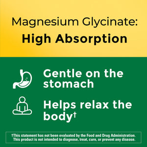 Nature Made High Absorption Magnesium Glycinate 300mg per 3 Capsules, Magnesium Supplement for Muscle, Heart, Nerve and Bone Support, 90 Magnesium Bisglycinate Capsules, 30 Day Supply Nature MadeBuy Supplements Australia