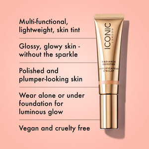 ICONIC LONDON Radiance Booster | Liquid Radiance Lightweight Skin Tint for a Glowy Makeup Look, Cruelty Free, Vegan Makeup (Champagne Glow) 30 mL/ 1.01 Fl Oz ICONIC LONDON buy supplements Au