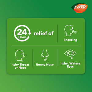 Zyrtec Children's Liquid, Kid's Antihistamine Syrup, Dye-, Sugar-, and Alcohol-Free, Pleasant Bubble Gum Flavor, Contains Cetirizine HCl Suitable for Ages 2 Years and Up, 4 fl oz Bottle Zyrtec buy supplements Au