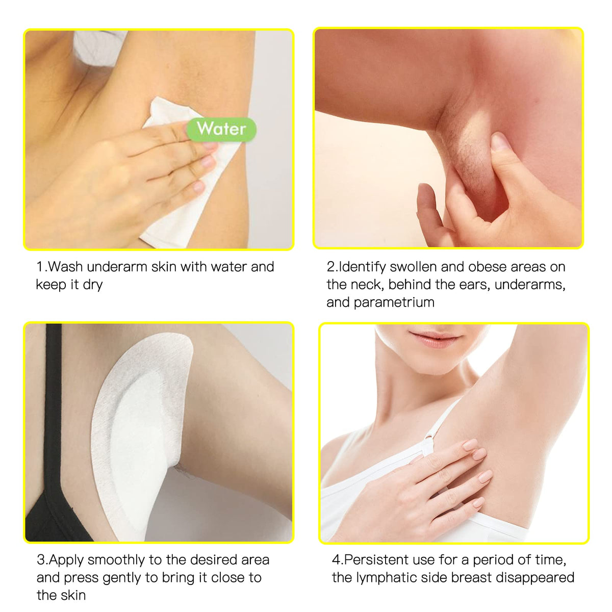 BXQJRJLymphatic Drainage Patch Lymphatic Drainage Herbal Lymphatic Drainage Care Patch Herbal Neck Patch (12) BXQJRJ buy supplements Au
