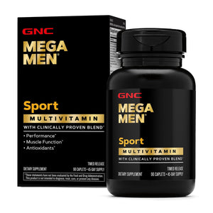 GNC Mega Men Sport Multivitamin | Performance, Muscle Function, and General Health | 90 Count GNC buy supplements Au