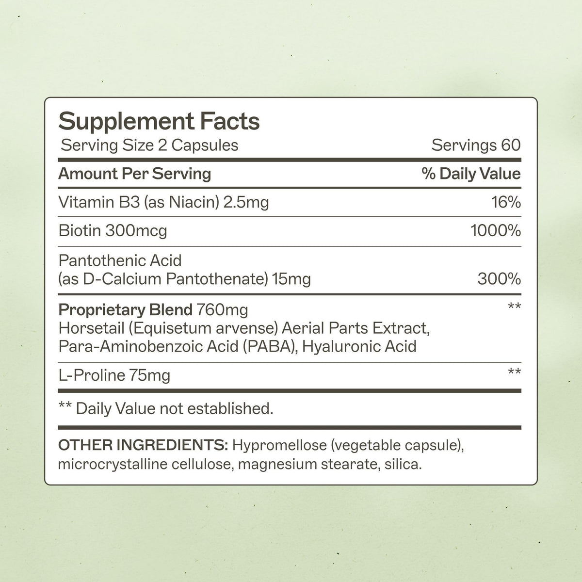 Amy Myers MD Hair Skin and Nails - Supports Strong Hair, Radiant Skin & Healthy Nails - L-Proline, Horsetail, Hyaluronic Acid - Gluten-Free - 120 Capsules (30 Servings) Amy Myers MDBuy Supplements Australia