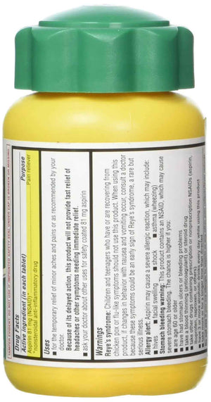 Life Extension Low Dose Aspirin - 81 mg - 300 Enteric Coated Tabs