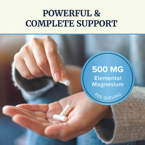 10 in 1 Magnesium Complex Supplement 500MG | Magnesium Citrate, Mag Glycinate, Malate & More | High Absorption Mag Complex with Vitamin B6 | Bone, Muscle & Heart Health Support | Non-GMO | 60 Ct. Nobi Nutrition buy supplements Au