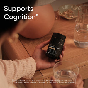 Sports Research® Organic Lion's Mane Mushroom Supplement 1800mg - Brain Health, Focus & Cognitive Supports - USDA Certified Organic · Non-GMO · Vegan - 90 Count Capsules Sports Research buy supplements Au
