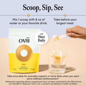 Ovii Metabolic Support for Women – Reducose® White Mulberry with Myo-Inositol & D-Chiro Inositol 40:1 Blend – Daily Wellness, Metabolic Balance & Appetite Control Supplement – 30 Servings, Tropical Ovii buy supplements Au