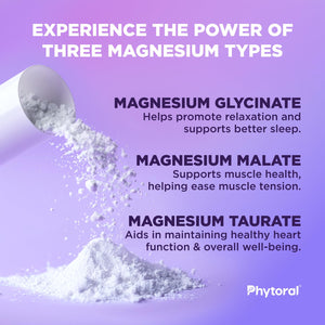 Highly Potent Magnesium Complex Capsules - Triple Magnesium Blend with Taurate Glycinate and Malate - 400mg Supplement Supports Relaxation & Overall Wellness Non-GMO Vegan - 90 Count Phytoral buy supplements Au