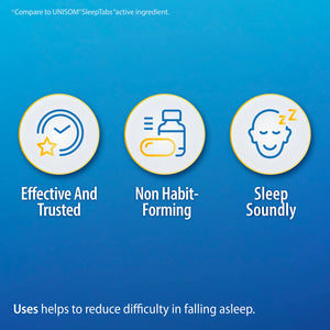HealthA2Z® Nighttime Sleep-Aid, Doxylamine Succinate Tablets 25mg, 120 Counts (Pack of 1), Safe & Effective HealthA2Z buy supplements Au