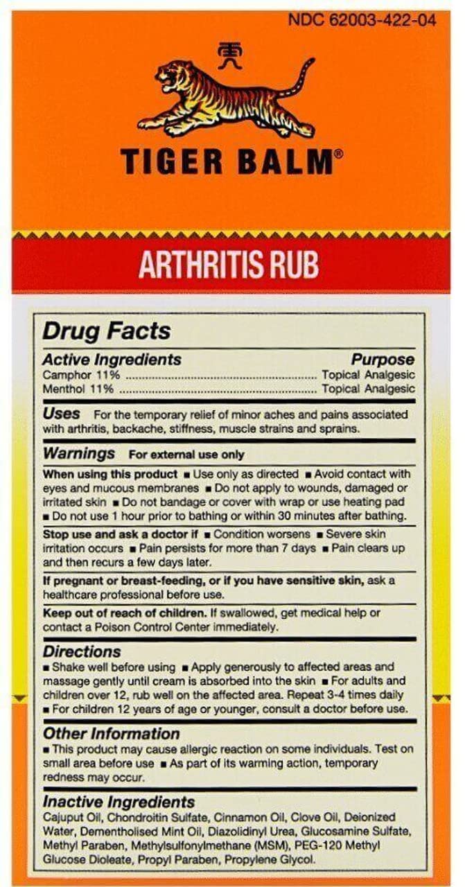 Singapore Original Tiger Balm Joint RUB 113ML Tiger BalmBuy Supplements Australia