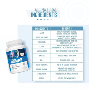 Royal Bee Walkwell Capsules β 60 Capsules β Supports Joint Pain & Inflammation Relief Β· Useful in Osteoarthritis Β· Promotes Flexibility & Mobility Β· Clinically Studied Herbal Ingredients GenericBuy Supplements Australia