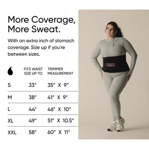 Sports Research® Sweet Sweat Black Waist Trimmer 'Xtra-Coverage' Belt (Size - Large), Multi Flavor Hydrate Electrolytes (16x Pack) and Original Workout Enhancer Roll-On Gel Stick Sports Research buy supplements Au