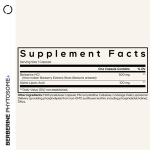 Codeage Berberine Phytosome Supplement - Berberine HCL, Alpha Lipoic Acid, Phospholipid Complex - 2-Month Supply - Berberine HCL - Berberine Hydrochloride - Gluten-Free, Non-GMO - 60 Capsules CodeageBuy Supplements Australia