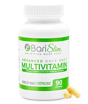 BariSlim Advanced Once Daily Bariatric Multivitamin Capsule - 45 mg of Iron - Bariatric Vitamin for Post Bariatric Surgery Including Gastric Bypass and Gastric Sleeve | 90 Day Supply BariSlim buy supplements Au