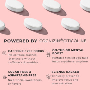 NOOZ Focus Mints Refill Bag - Caffeine-Free Brain Booster for Mental Clarity-Tangerine & Lemon Flavor | Sugar-Free, Travel-Friendly Supplement with Vitamin C, B6, B12 - Non-GMO, Clean Label, 150 Mints NOOZBuy Supplements Australia